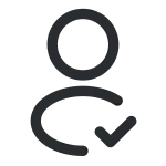 Profile Tick SVG Icon